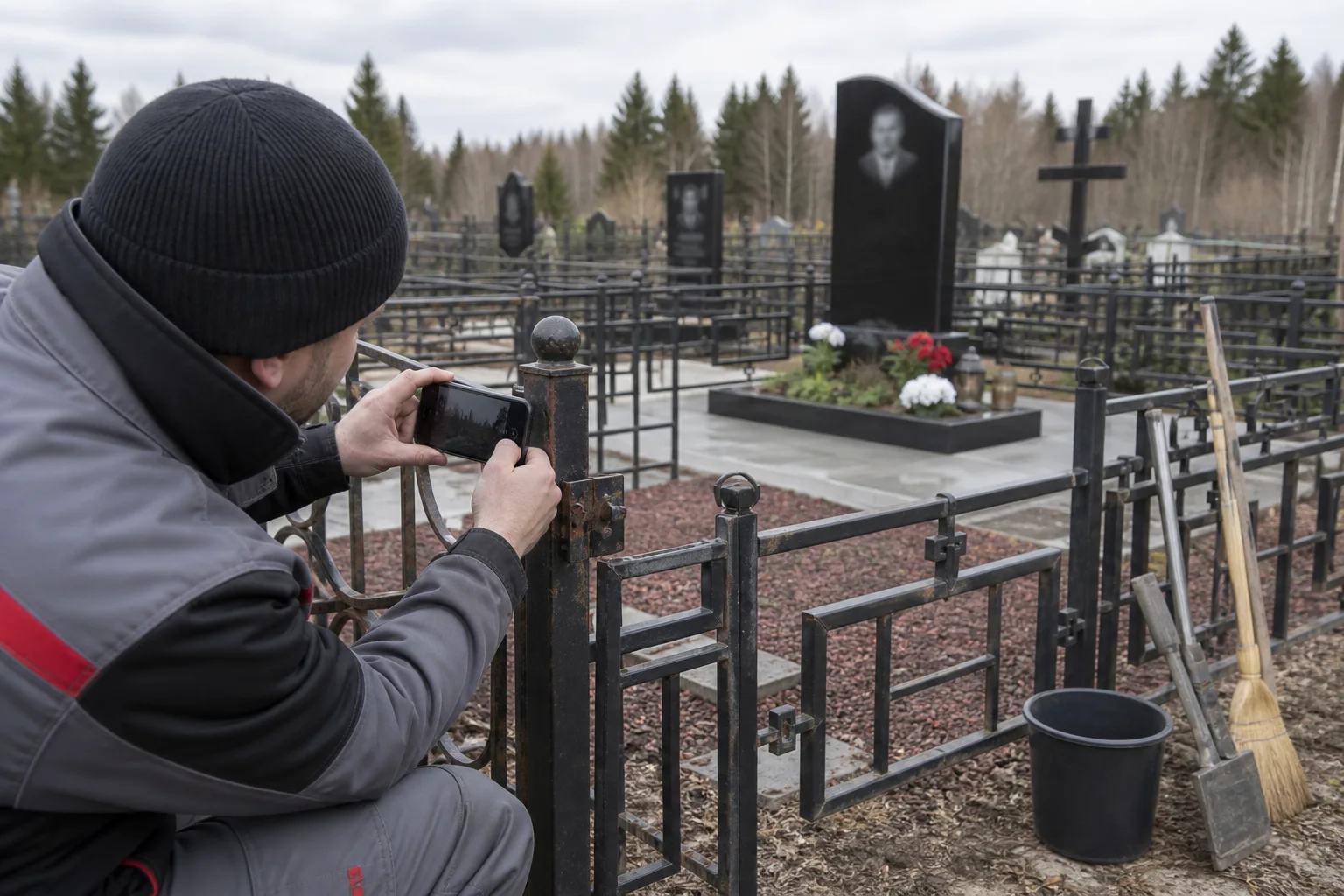 Сопоставимые кадры участка и отдельная фотография обнаруженной трещины